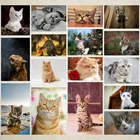 Алмазная живопись сделай сам, животное, британский короткий Кот, в скандинавском стиле, полностью Алмазная ручная работа, инкрустированная точкой, Алмазная наклейка для спальни, гостиной