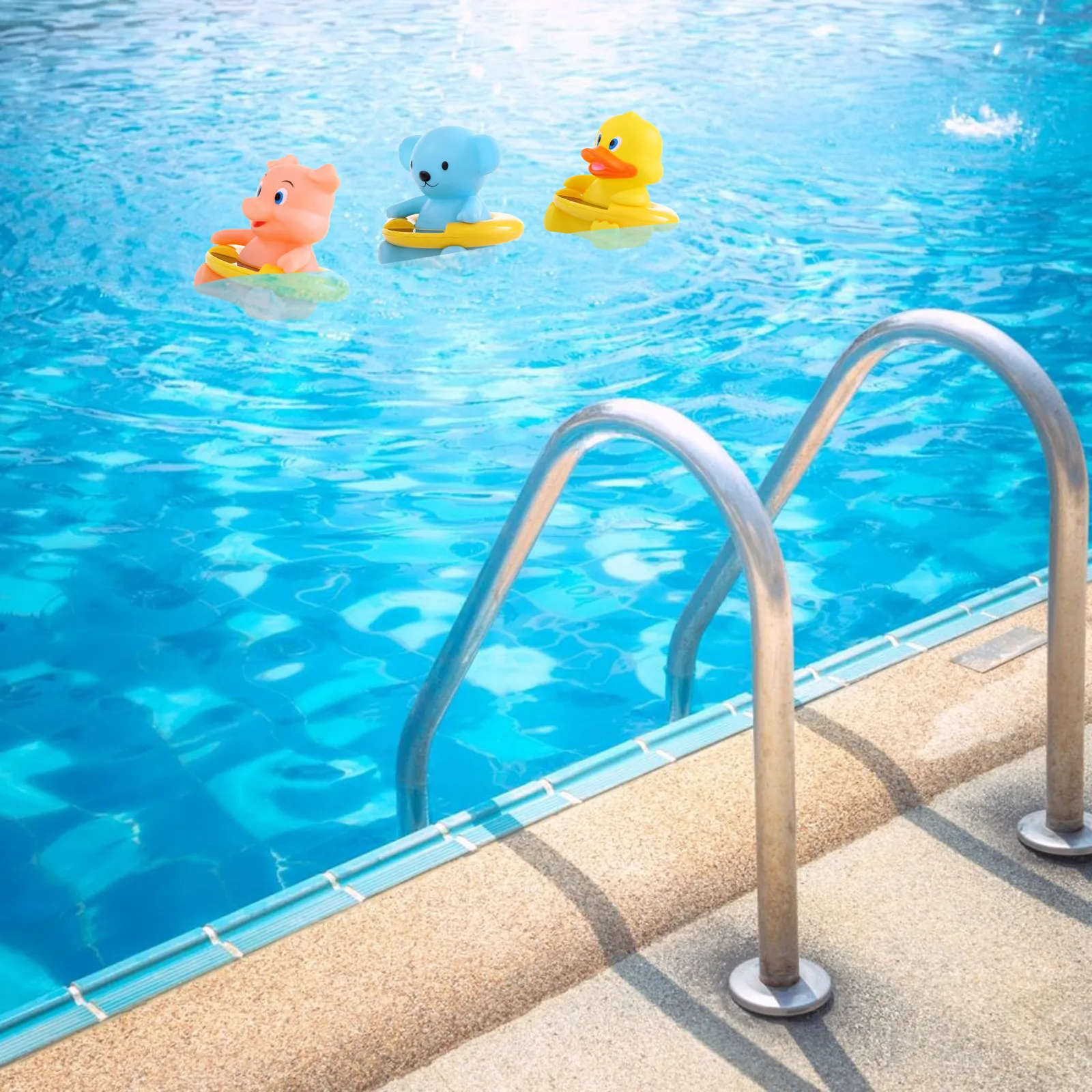 

IN STOCK Kawaii Thermometer for animal swimming pool,Floating Thermometer For Swim Pool Pond Hot Tub Water Thermometer