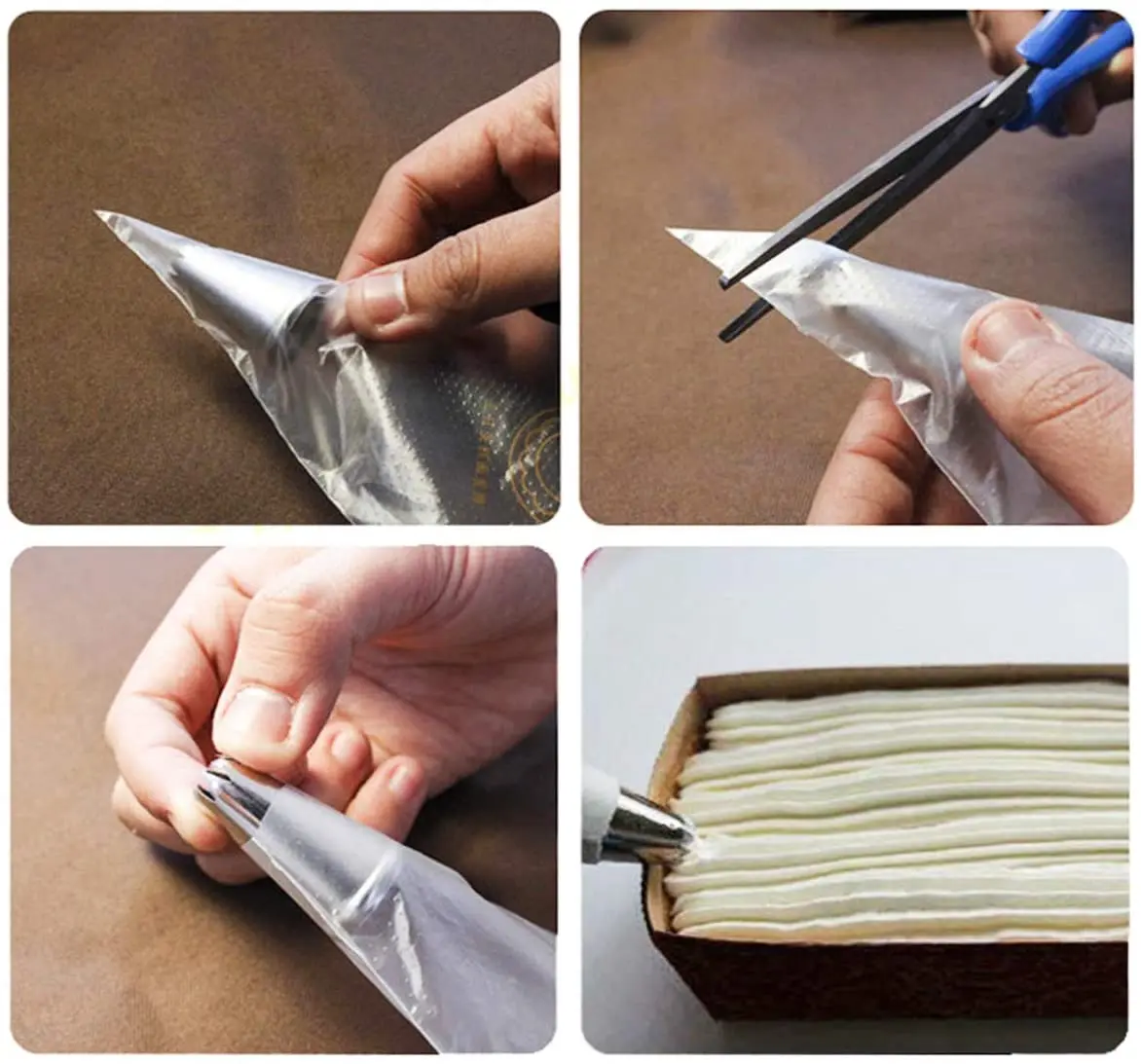 

200Pcs/Pack Small Size Disposable Piping Bag Icing Fondant Cake Cream Decorating Pastry Tool