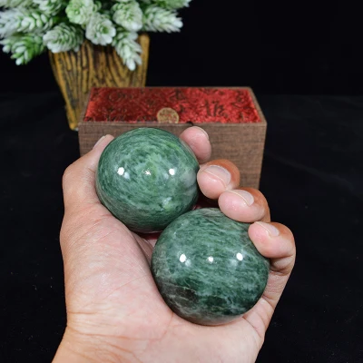 1 pair handball 2 шт. ручной шар фэн шуй нува камень Baoding ручной шар китайский здоровье упражнения стресс ручные мячики с Подарочная деревянная коробка - Цвет: 1 pair handball