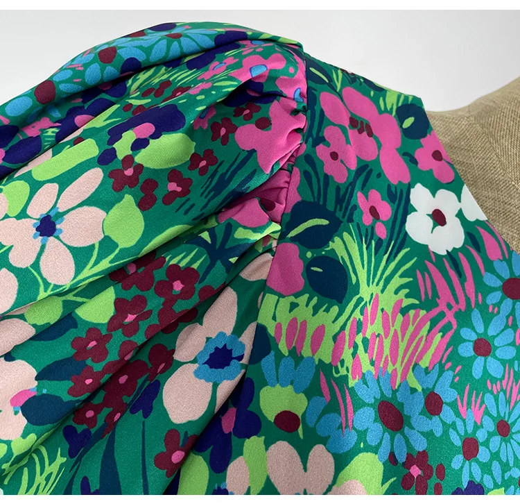 

Womens Maxi Formal Dresses 2021 Summer New Bohemian Style Cotton Lantern Half Sleeve Dress Women's Elegant Floral Long Dress