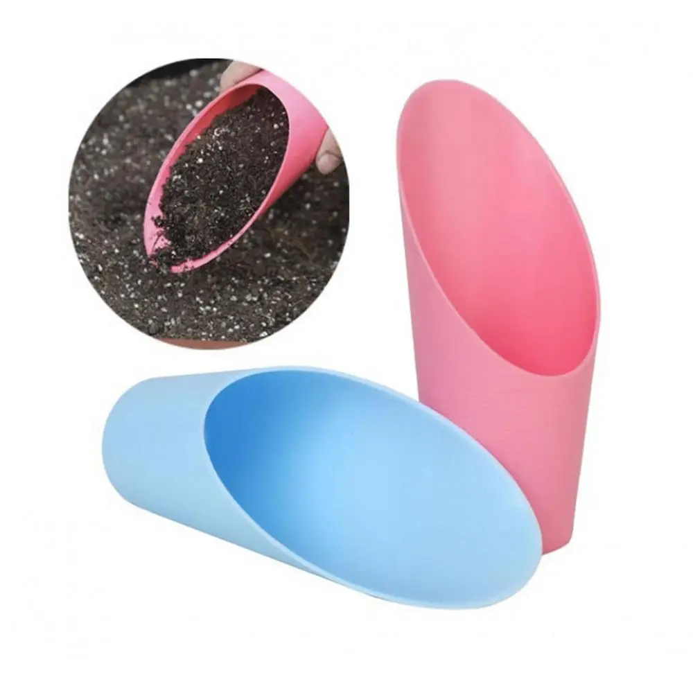 

2pcs Quality Plastic Hand Shovel Soil Scoop Cup Garden Plant Succulent Plant