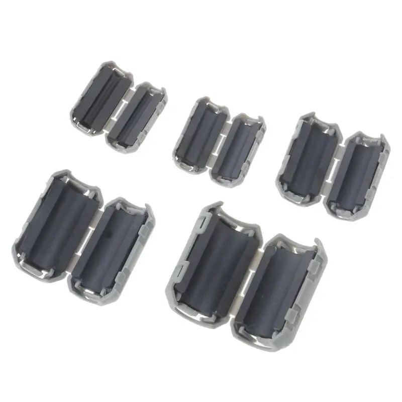 Зажим для ферритового дроссельного кольца шнур RFI EMI Шумоподавитель фильтр