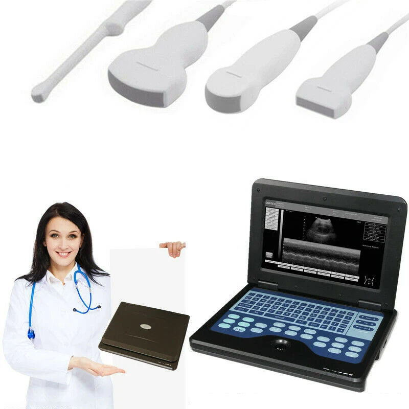 

CMS600P2 Portable Ultrasound Scanner Laptop Machine Ultrasonic Systems Linear +Micro Convex +Convex +Endo-vaginal Probe CE FDA