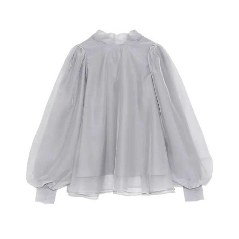 

Sweet O Neck Lacp Up Bow Design Loose Blouse Women Vintage Dot Pattern Office Lady Blusas Mujer Spring 2021 New Shirt Feminino