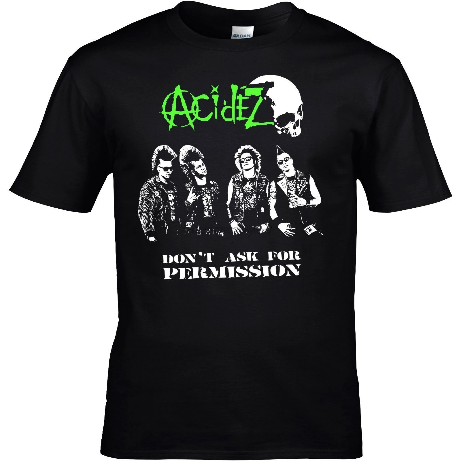 

ACIDEZ - BAND T-Shirt NEU Punk Shirt Punkrock CASUALTIES TOTAL CHAOS Skull