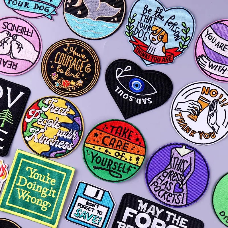 Heart Gay Patch Iron On Patches For Clothing Letter Sticker Cartoon Clothes DIY Thermoadhesive Jacket Badge | Дом и сад