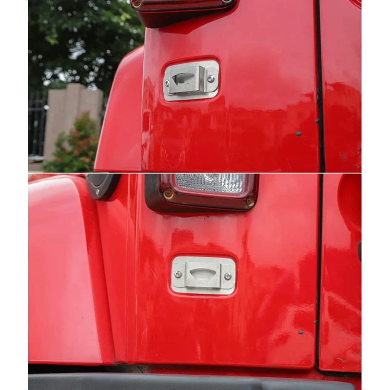 

Rear License Plate Mounted Bottle Opener Tailgate Accessory for Jeep Wrangler JK 2007-2017 Car Accessories