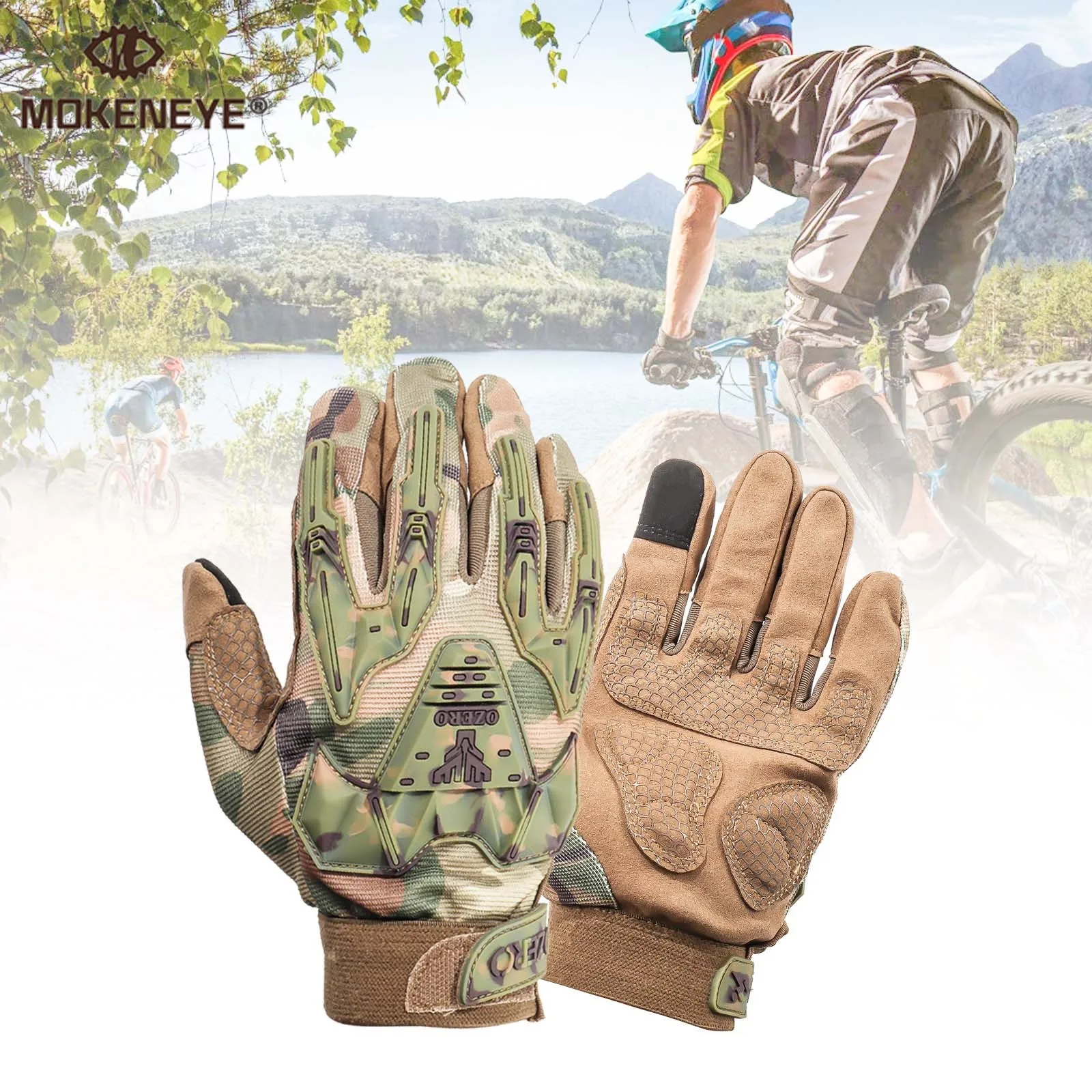 

Перчатки OZERO тактические камуфляжные, военные армейские велоперчатки для спорта на открытом воздухе, для мужчин и женщин, для стрельбы, охот...
