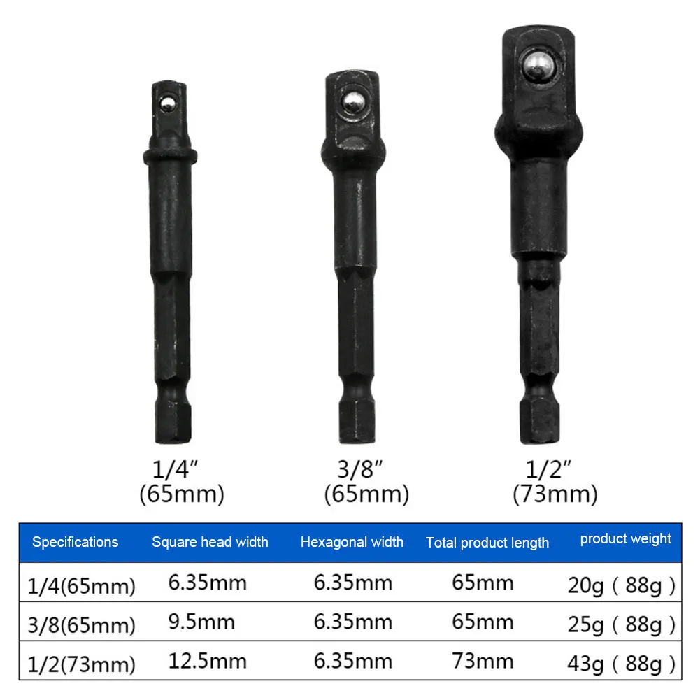 Новинка переходник с шестигранным хвостовиком удлинитель питания для дрели 2/3/8