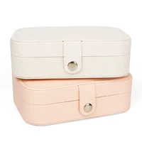 new concealed small bag orange beige multifunctional jewelry ring necklace earring storage box built in card slot removable