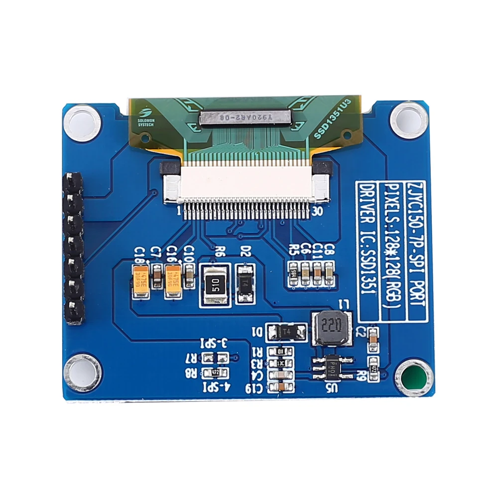 1.5inch 128x128 SPI RGB OLED Display Screen Module 65K SSD1351 Driver 128*128 3.3V Power | Обустройство дома