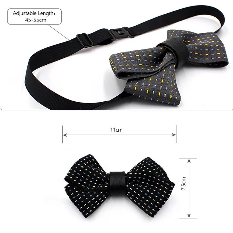 

Handmade Bow Tie Fashion Trendy Men's Unisex Groom Best Man Host Wedding Banquet Suit Shirt Accessories Gifts Bowtie