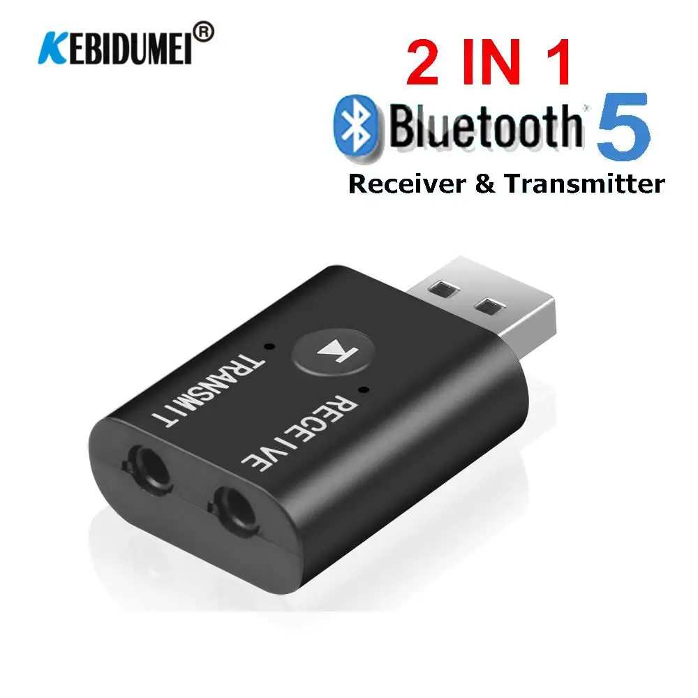 2 в 1 Bluetooth 5 0 аудио приемник передатчик адаптер 3 мм разъем Aux беспроводной для