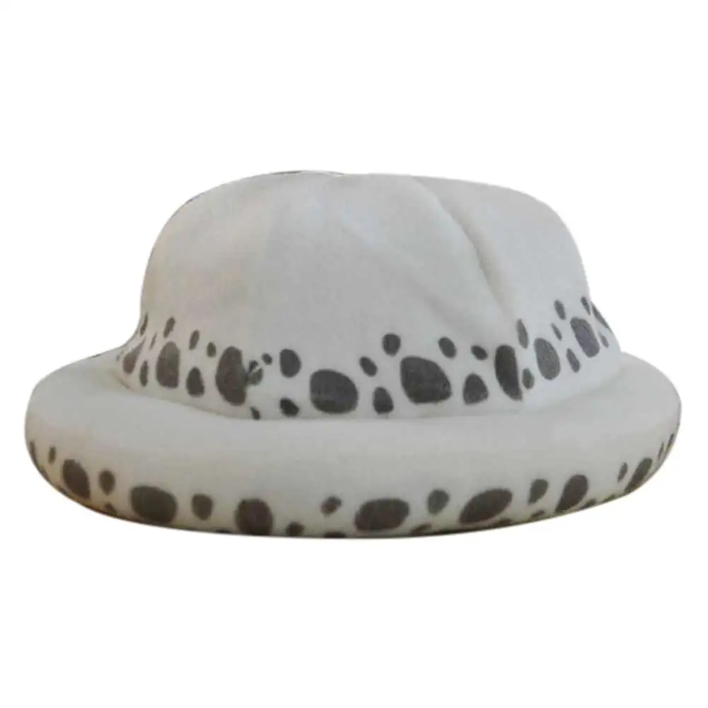 Аниме Одна деталь Трафальгар Ло шляпа Костюмы для косплея белое пятно плюшевые