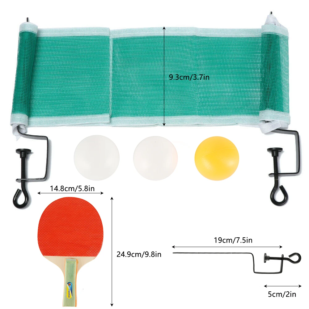 

Table Tennis Net Portable Anywhere Ping Pong Post Net Rack For Any Table Entertainment Workout Gym Portable Sport Supplies