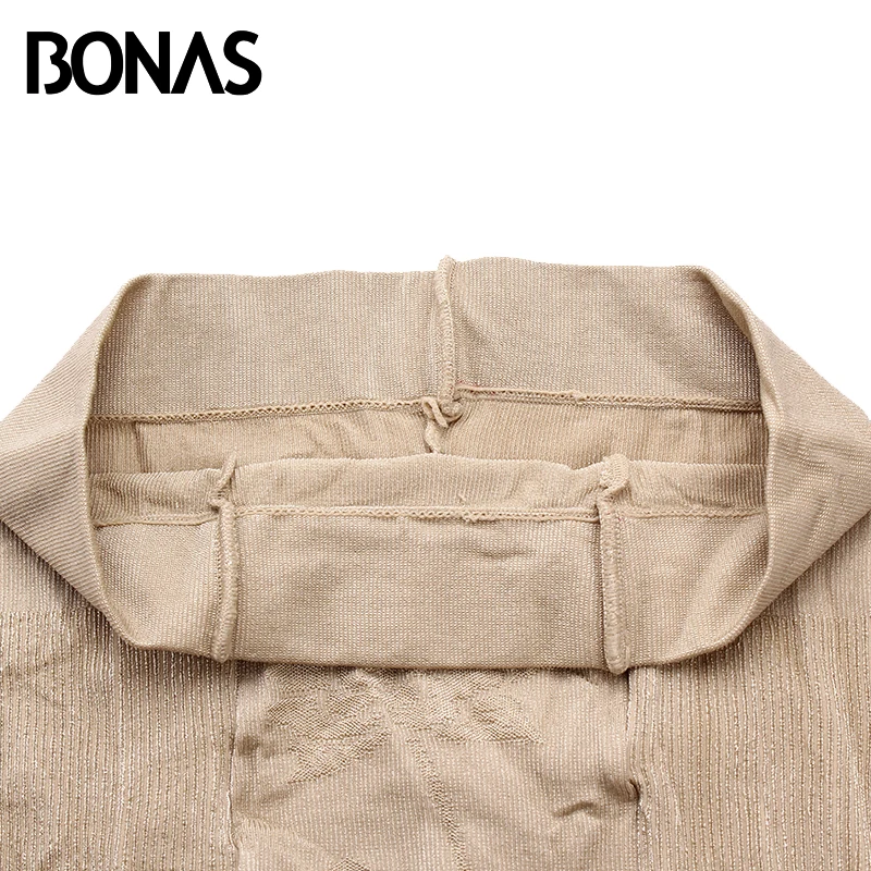 Колготки BONAS 40D женские из нейлона пикантные облегающие большие размеры для веса