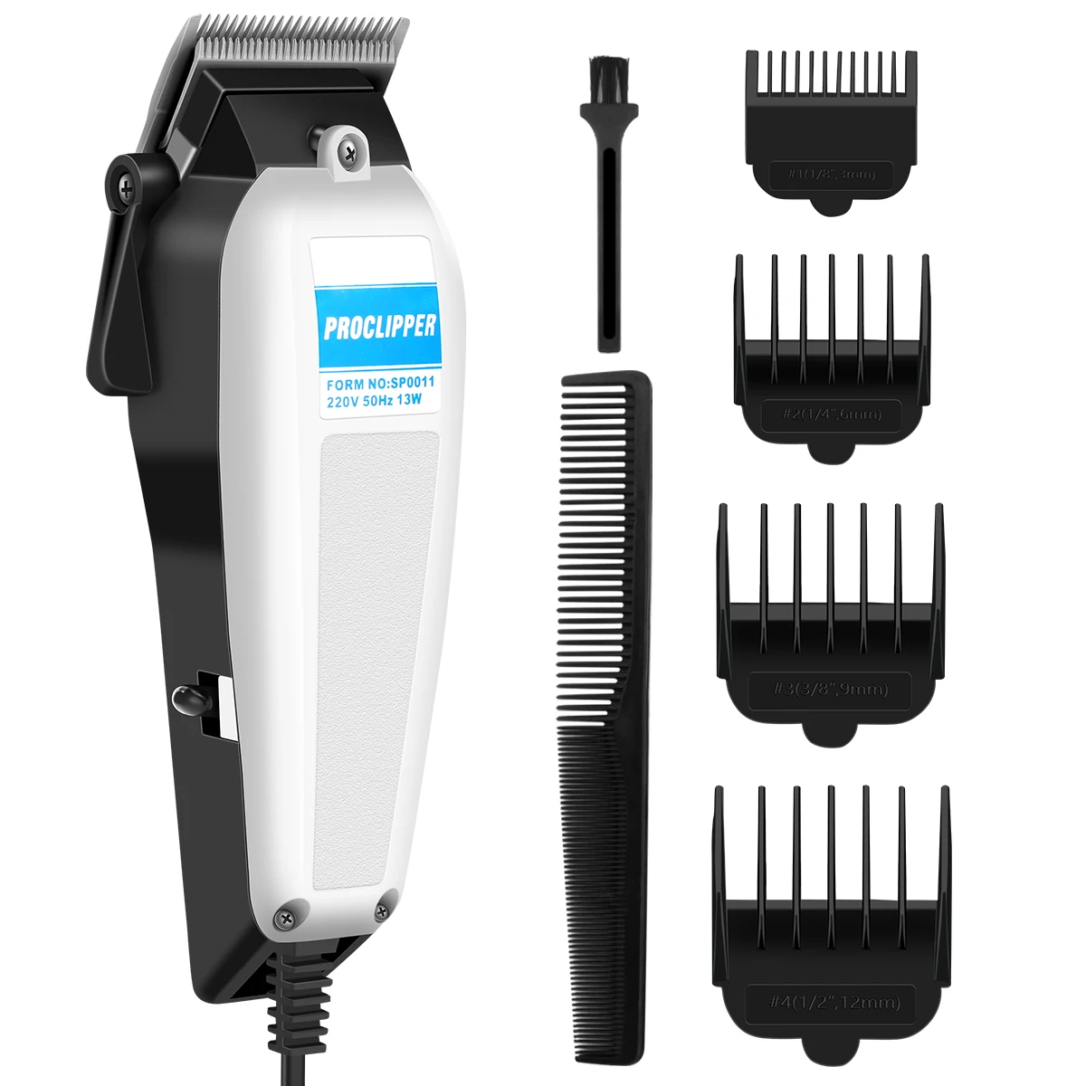 

Men Electric Hair Shaver Clipper Hair Trimmer Cutting Machine With 4 Guide Combs EU Plug