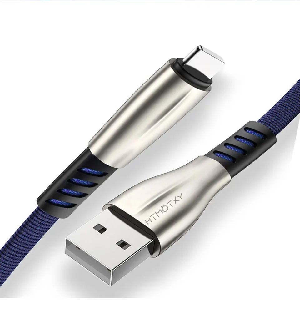 HTMOTXY USB кабель для iPhone 11 PRO XS XR X Max 8 7 6 6S Plus iPad Mini быстрое зарядное устройство кабель для передачи данных кабели для мобильных телефонов