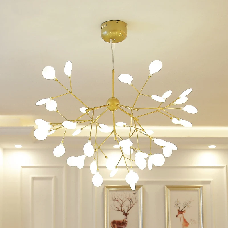 Современная светодиодная люстра в виде ветвей дерева декоративное освещение для