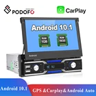 Автомагнитола Podofo Carplay, 1 Din, 7 дюймов, Bluetooth, 9703C