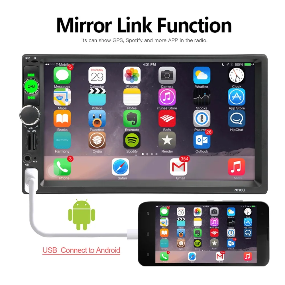 Автомагнитола 2 Din с GPS навигацией автомобильный радиоприемник мультимедийный