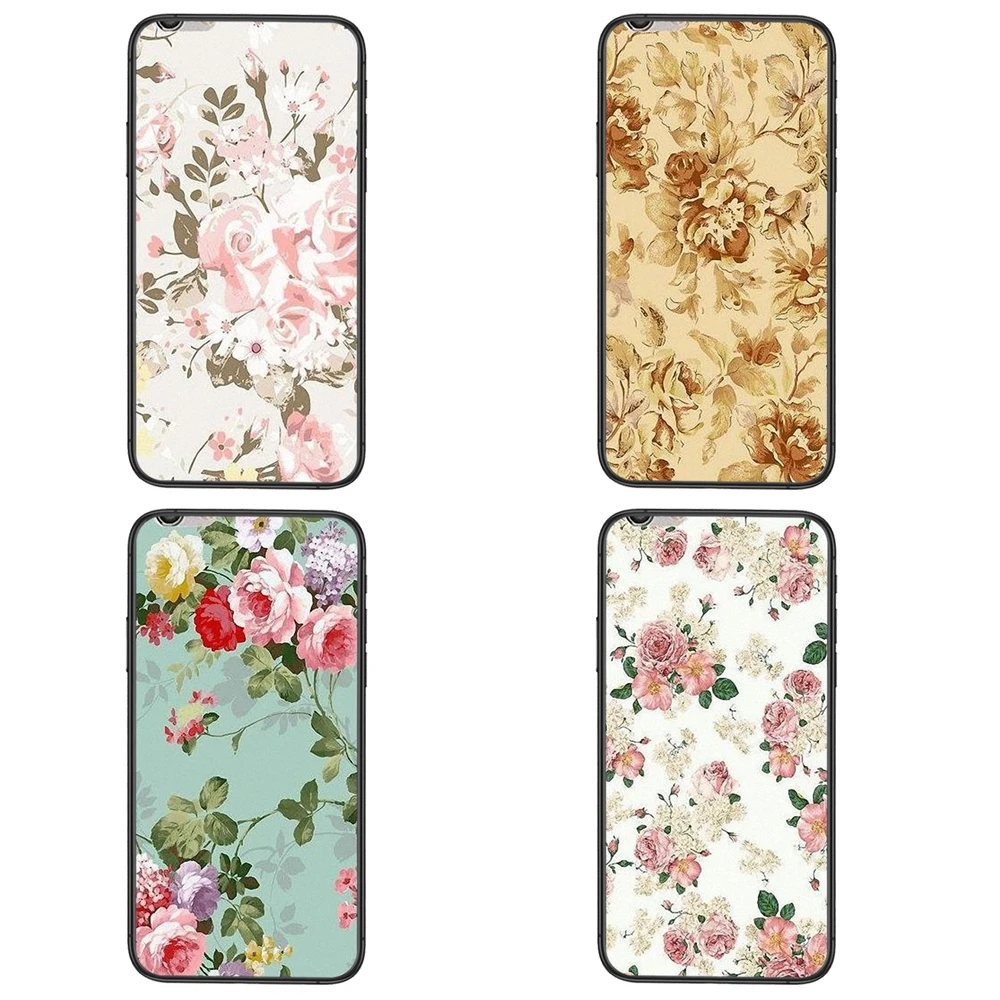 Аксессуары чехол для телефона красивый Винтажный Розовый iPhone SE2020 11 12 Plus Pro Mini X XS Max