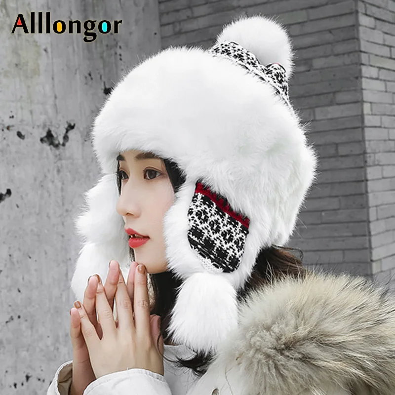 Новинка 2020 зимняя Толстая теплая шапка принцессы женская вязаная с помпоном из