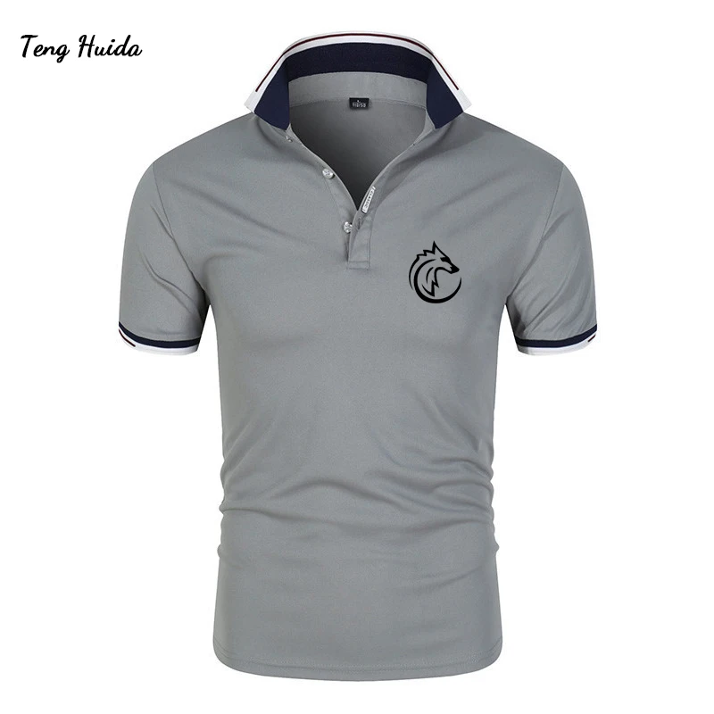 

Spring and summer new high-quality men's polo shirt casual business fashion short-sleeved lapel breathable polo shirt Printed