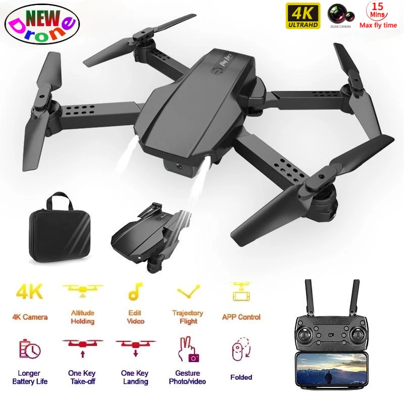 

Дрон Mini F97, Радиоуправляемый, 4K, Широкоугольная съемка HD, FPV, бесголовый режим, складной самолет, игрушки для мальчиков vs E88 E525 E99 pro
