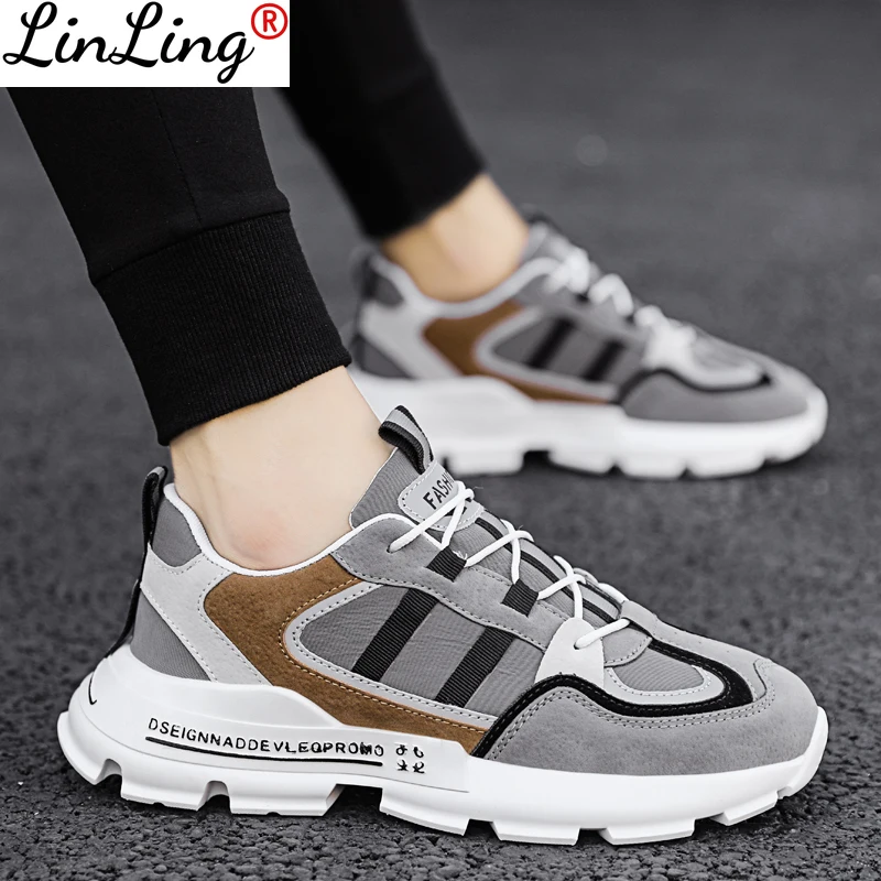 

2021 Mesh Light Breathable Men Sneakers Dad Men's Shoes Outdoor Thick Sole Running Shoes Male Fashion Trainers Zapatos Hombre