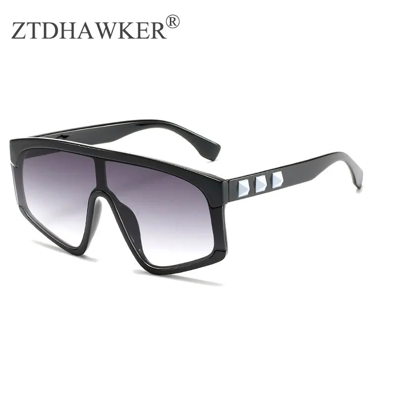 Новинка большая оправа солнцезащитные очки для мужчин и женщин модные