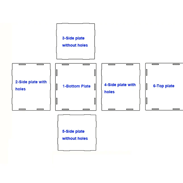 

Transparent Acrylic Display Box Dust Cover Model Box Hand-made Clay Building Block Storage