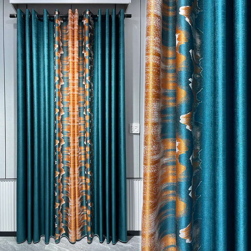 Шторы для гостиной столовой спальни новые высокоточные золотистые жаккардовые