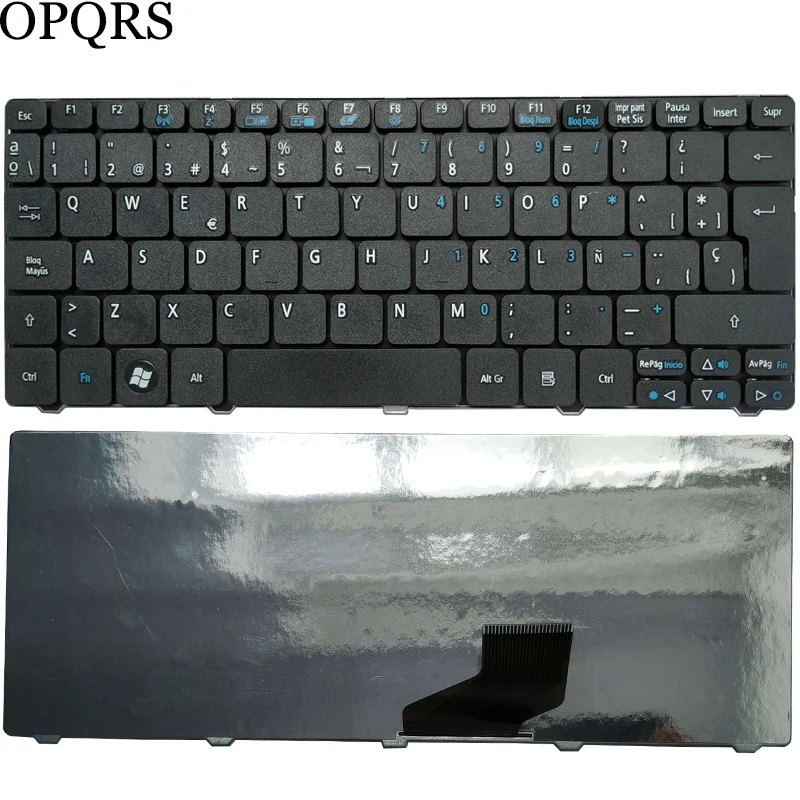 

Spanish Keyboard For Acer Emachines ZE6 ZE7 PAV70 PAV01 PAV80 NAV50 350 eM350 NAV51 355 eM355 D255E AOD255E NAV70 POVE6 SP Black