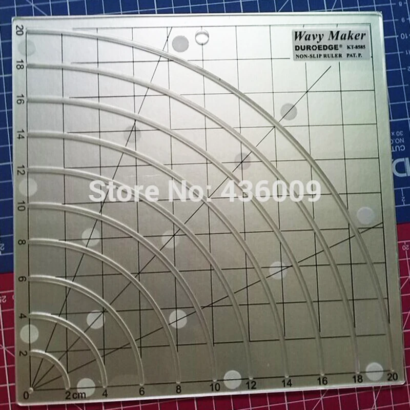 Бесплатная доставка 1 шт. линейка для лоскутного шитья стеганая Лапка волнистая