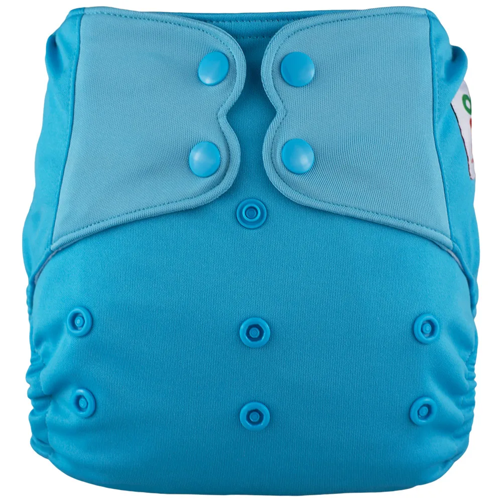 ElfDiaper, одноцветные, без карманов, моющиеся, регулируемые детские подгузники, тканевые подгузники