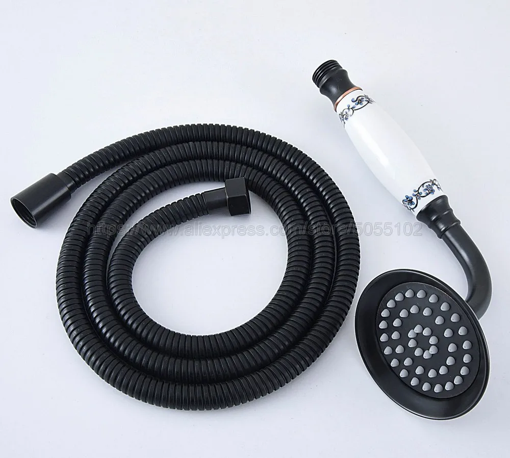 Масло втирают Бронзовый телефон стиль ванная комната душевая головка экономии