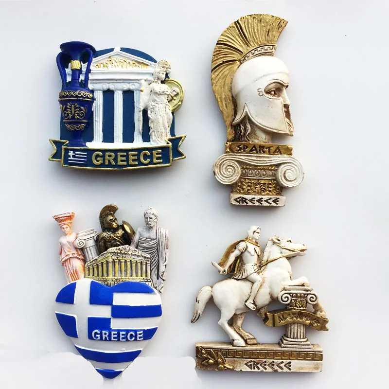 QIQIPP греческие культурные туристические сувениры, ручная роспись, магнитный холодильник, креативные подарки
