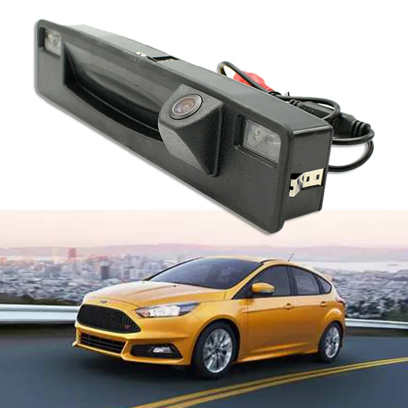 

Для Ford Focus 2015-2017 камера заднего вида для парковки автомобиля с ручкой для багажника автомобиля HD CCD