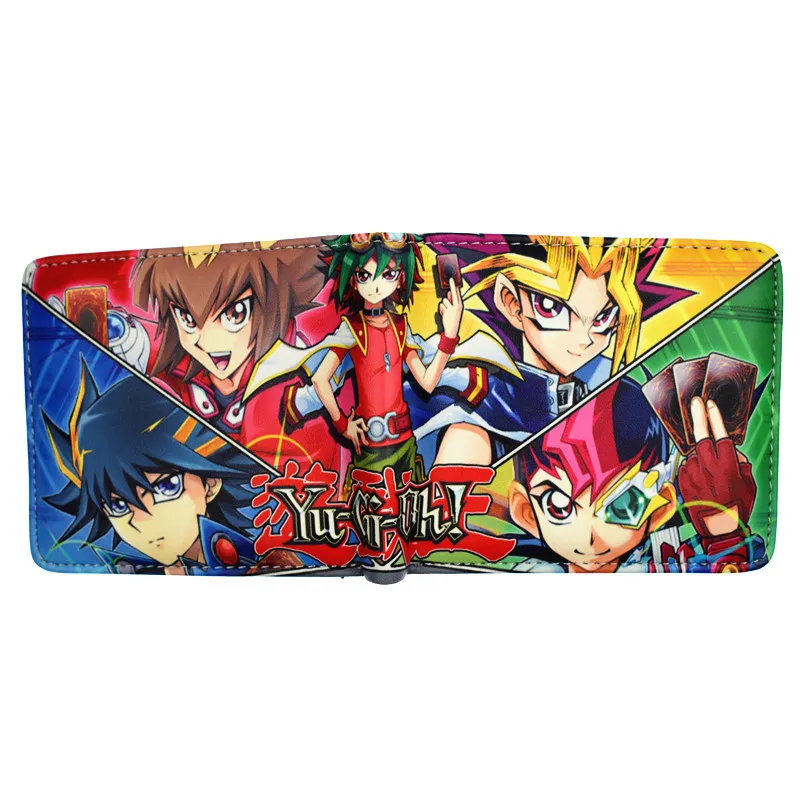 Мультфильм Yu Gi Oh короткий кошелек Высокое качество PU мужской кошелек мальчик кошельки для монет - Цвет: YM1981701