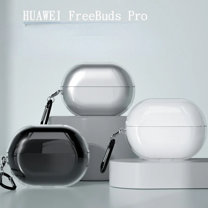 

Transparent Solid Colorful Soft Protective Case For Huawei Freebuds Pro Cases Bluetooth Earphone Charging Box Cover Accessories