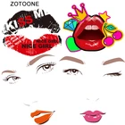 ZOTOONE DIY сексуальные красные губы Дамская аппликация A-level моющиеся наклейки на одежду крутые тепловые Переводные накладки для одежды G