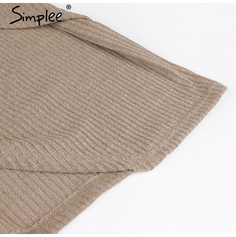 Женское осенне-зимнее мини-платье Simplee с длинным рукавом сексуальное