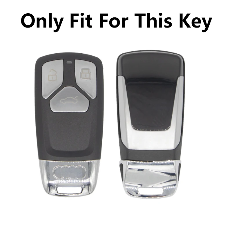 

Car Styling Carbon Fiber Smart Cover Case For Audi A4 New A4L A5 Q7 A6L QT S5 S7 TTS Auto Protection Key Shell Accessories