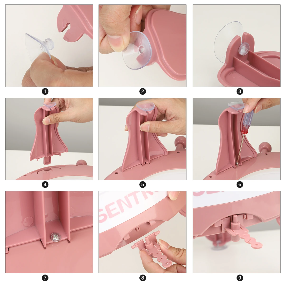 M&aacute;quina de tejer con contador de fila, tablero de tejer inteligente, tablero de tejer giratorio de doble punto, Kit de m&aacute;quina de telar, 22/40/48 agujas-5