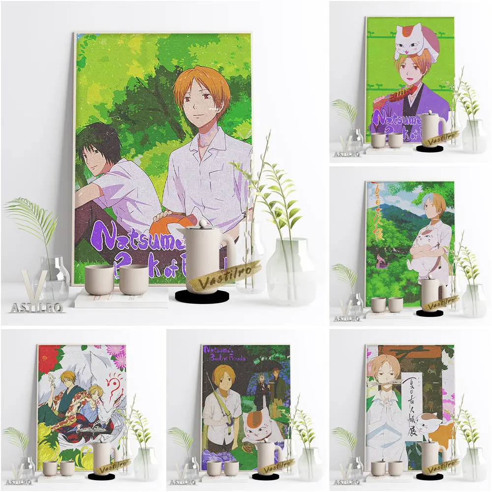 

Natsume's Book Of Friends Hot Cartoon Manga Poster Japan Anime Print Art Canvas Painting Kids Gift Children Home Room Wall Decor