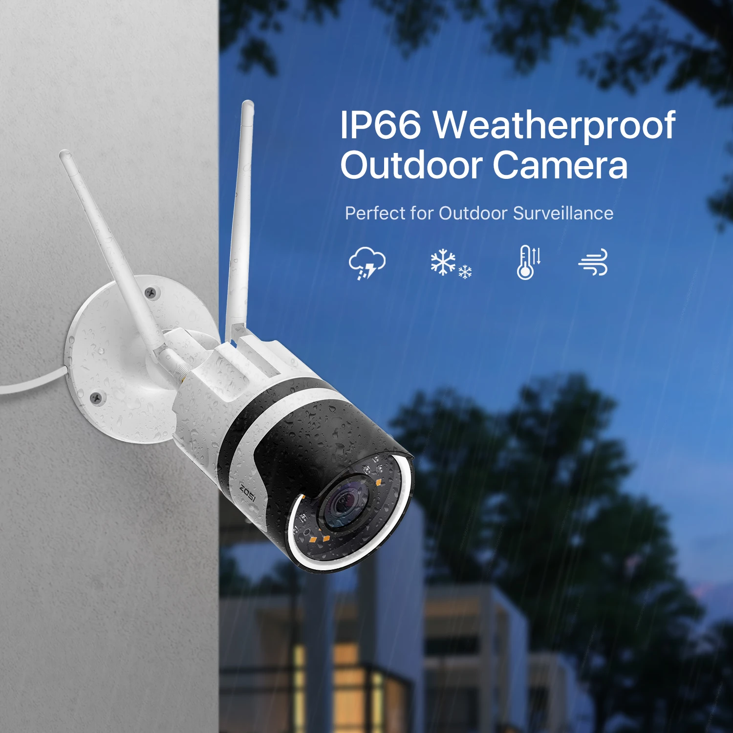 ZOSI 1080P HD Wi Fi Беспроводной IP CCTV камеры видеонаблюдения Камера с ИК Ночное видение
