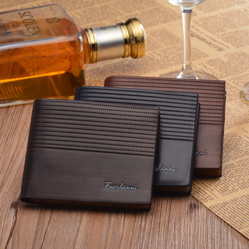

PU Men's Wallet Retro Leather Men's Short Wallet Horizontal Multi-Card Wallet Luxury Wallet Fashion Pure Color Wallet
