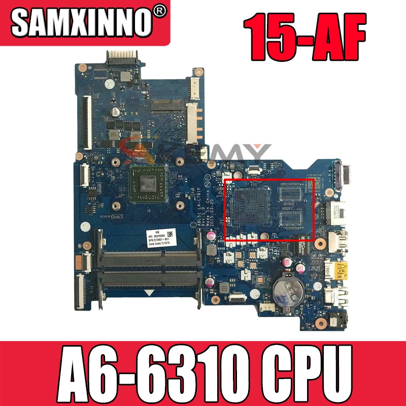 814611 601 001 материнская плата для HP 15 AF 255 G4 501 LA C781P ноутбук PC A6 6310 Процессор | Материнские платы для ноутбуков -1005002585201395